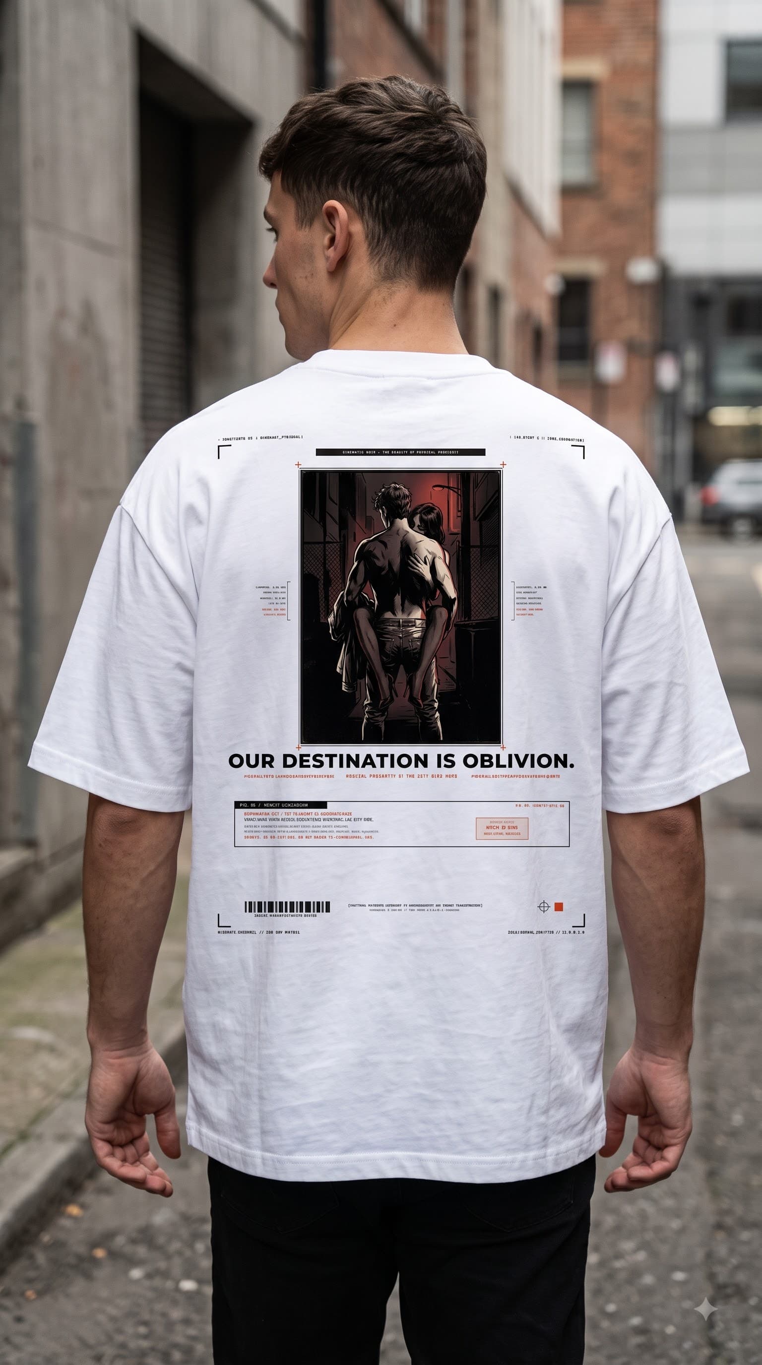 MUDDLY Unisex Oversized Heavyweight Tee (OBLIVION WHITE) - White - 240 GSM Streetwear