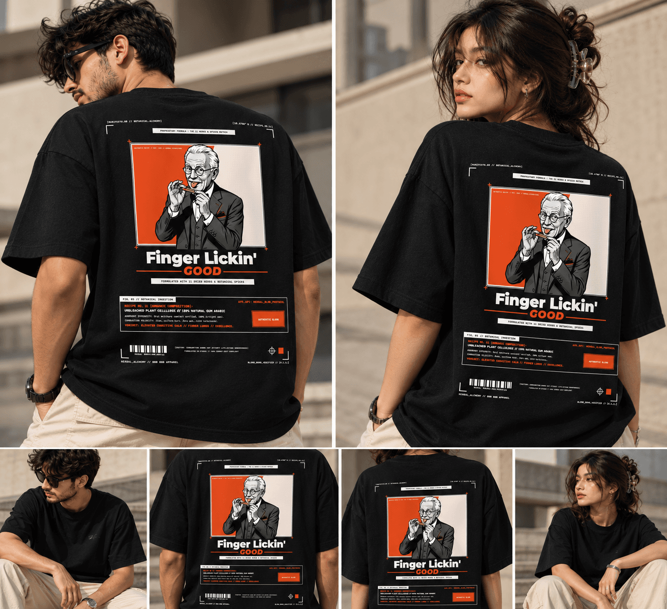 MUDDLY Urban Streetwear Graphic Tee Lookbook.png - 240 GSM Streetwear
